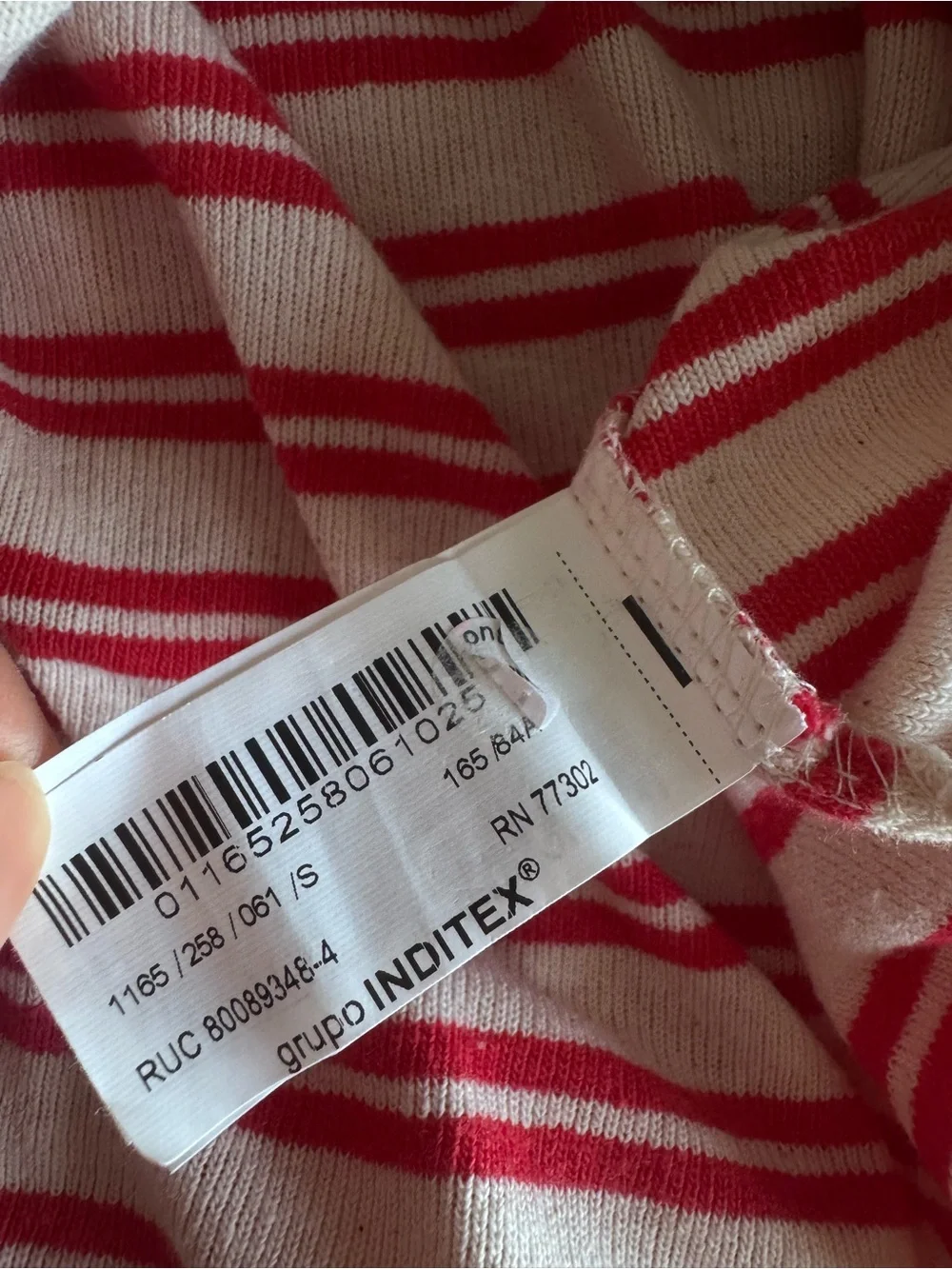 Zara Red & White Striped Ribbed Cami Maxi Dress S